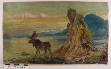 Untitled Landscape With Moose