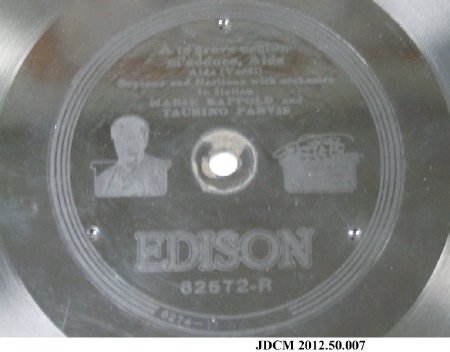 Edison Diamond Disc 80 RPM Record