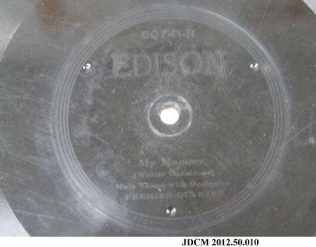 Edison Diamond Disc 80 RPM Record