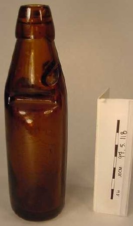 Amber Soda Bottle