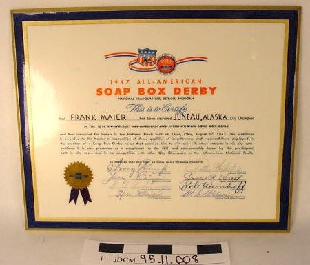 National Soap Box Derby Plaque