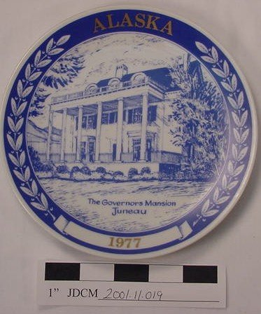 1977 Blue Chateau Plate 