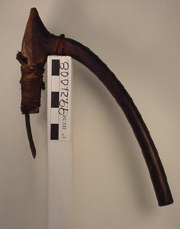 Tlingit Elbow Adz, Iron Blade