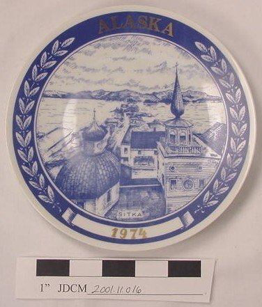 1974 Blue Chateau Plate, 