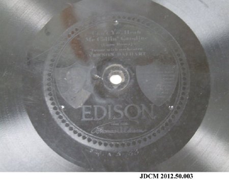 Edison Diamond Disc 80 RPM Record