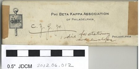 Phi Beta Kappa Association Stamp for Stationary