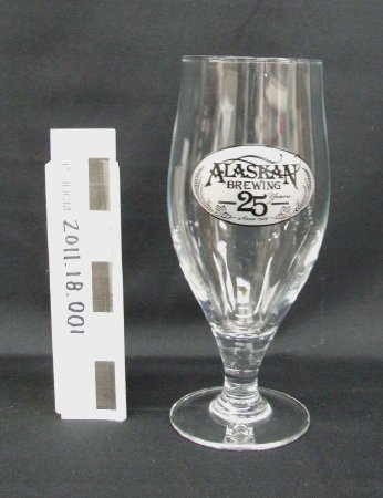 Alaska Brewing Company 25th Anniversary Glass
