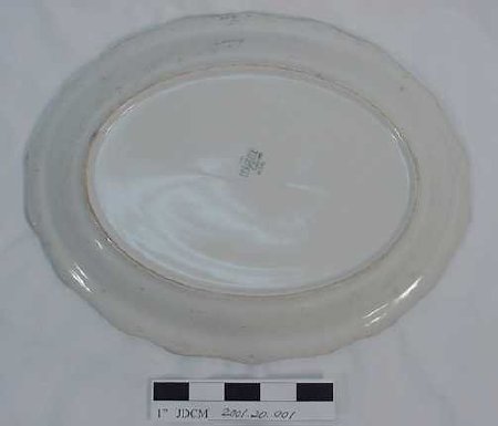 Blue & White Ceramic Platter F