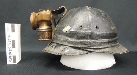 Hard Boiled Canvas Hardhat with Carbide Lamp