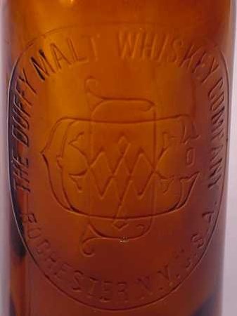 Large Amber Malt Whiskey Bottl