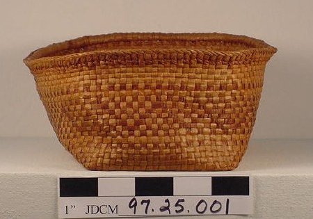 Cedar Bark Rectangular Basket