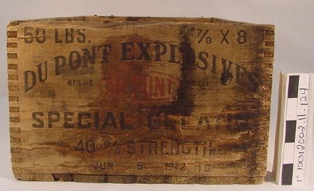 Wood Dupont Explosives Box