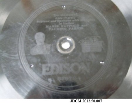 Edison Diamond Disc 80 RPM Record