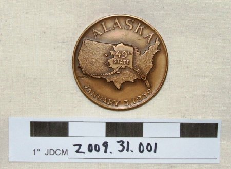 Alaska Statehood Medallion - Front