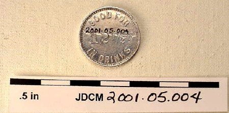 Occidental Hotel Token, Silver