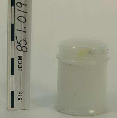 White Mentholatum Jar