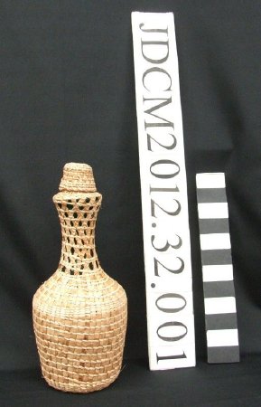 Bottle with Woven Cover by Mary Lou King