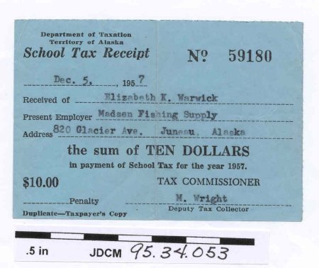 School Tax Receipt