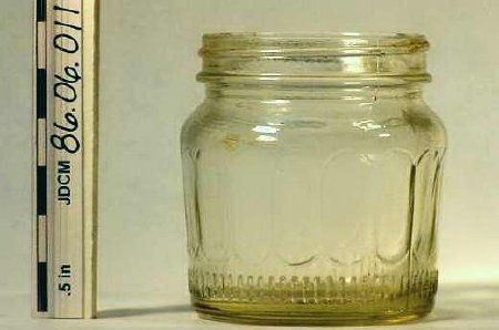 Glass Mustard Jar