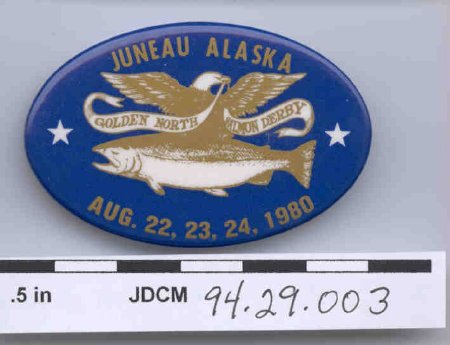 1980 Salmon Derby Button