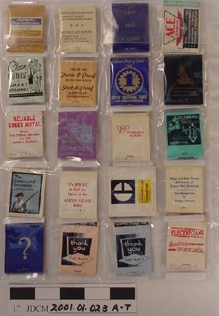 20 Matchbooks w/ Commercial Se