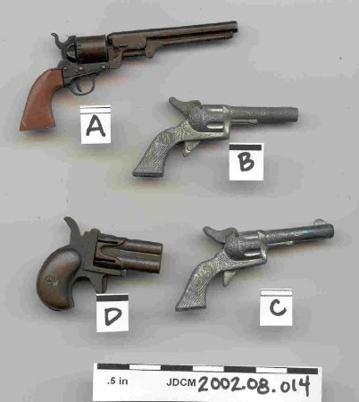 Four Minature Toy Pistol Cap G