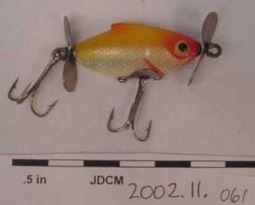 Small Orange Plastic Fish Shap