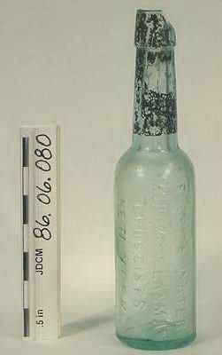 Green Glass Medicine Bottle