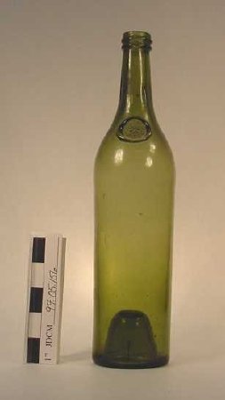 Light Olive Green Wine Bottle