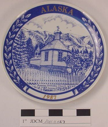 1987 Blue Chateau Plate 