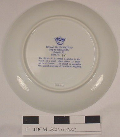 1992 Blue Chateau Plate 