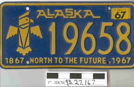 Alaska Auto License Plate