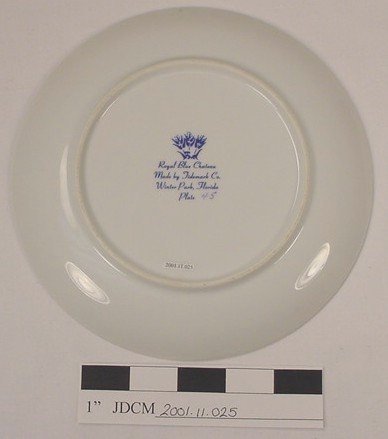 1986 Blue Chateau Plate 