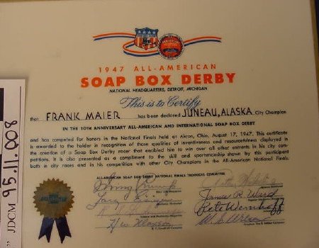 National Soap Box Derby Plaque