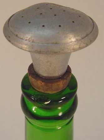 Green Glass Bottle with Cork a