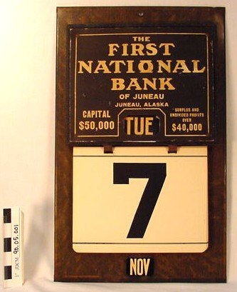 First National Bank Calendar