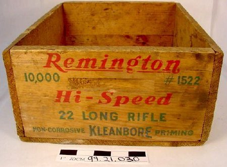 Wood Remington Cartridge Box;