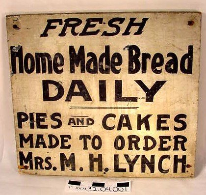 Mrs. Lynch's Pie Sign