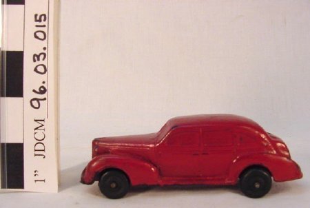 Red Rubber Car w/ Black Wheels