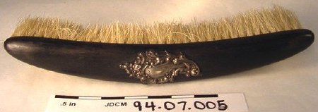 Clothes Brush W/ Silver & Wood