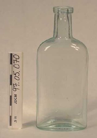 Plain Aqua Medicine Bottle