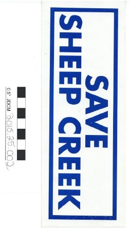 Save Sheep Creek Bumper Sticker
