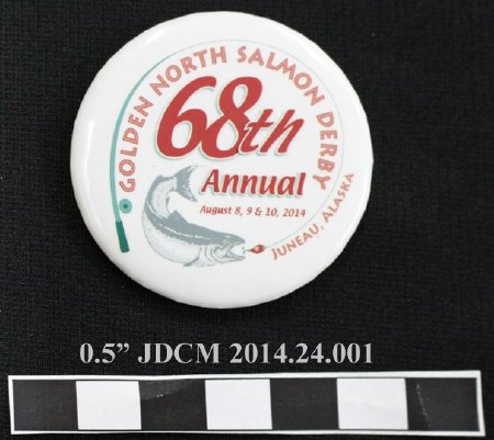 68th Annual Salmon Derby Pinback Button