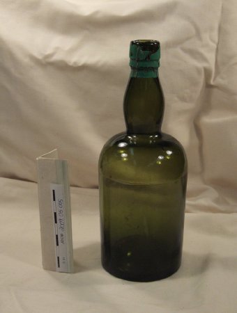 Green beverage bottle