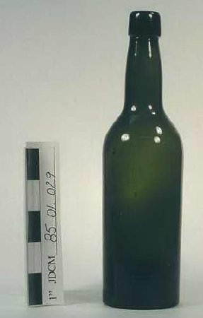 Dark Green Wine Or Beer Bottle