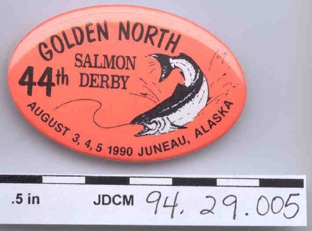 1990 Salmon Derby Button