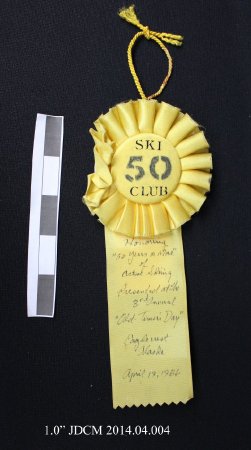 Dean William's 50 years of Skiing Ribbon