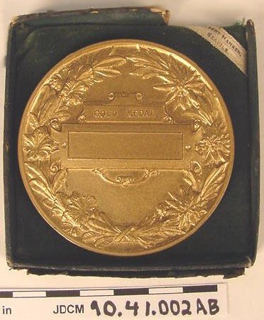 F.Davis' AYPE Gold Medal & Box