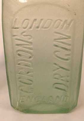 Lt. Green Dry Gin Bottle