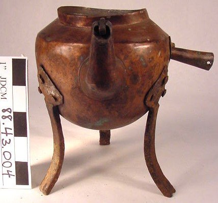 Copper Teapot With 3 Legs